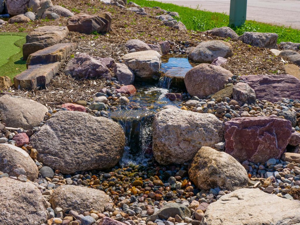 Pondless Waterfalls on display at Just Add Water Office