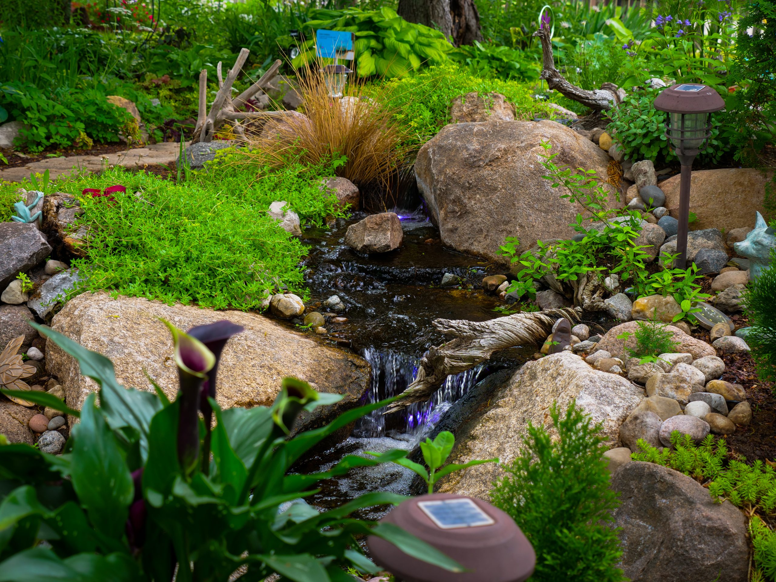 Ankeny garden pond and stream build, photo 2