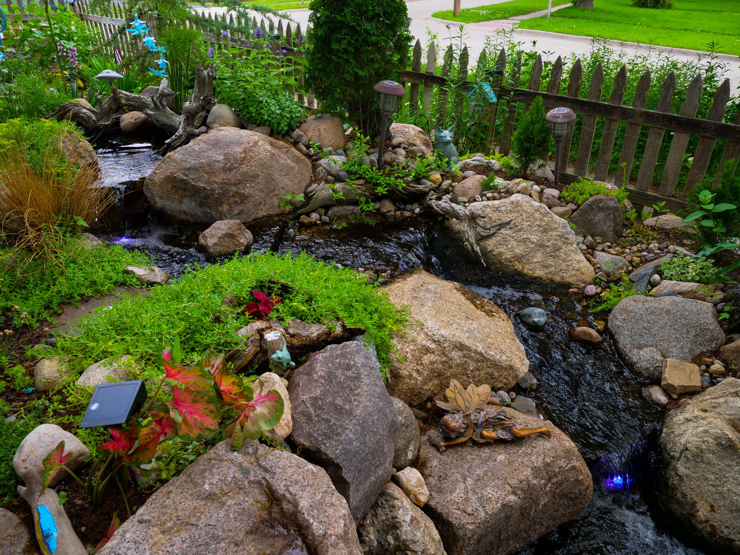 Ankeny garden pond and stream build, photo 6